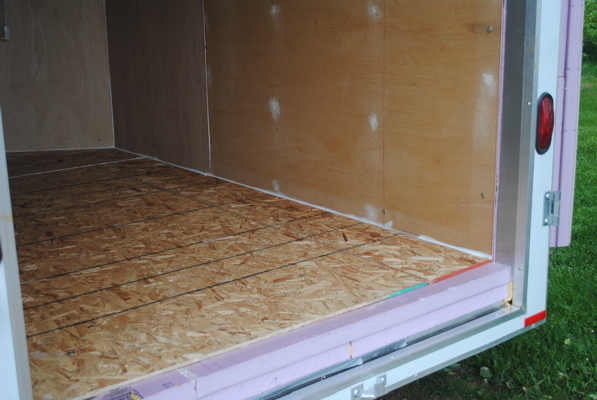 A look at the rear of the trailer. This allows the doors to close!