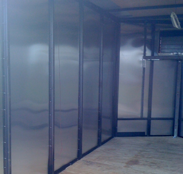 Remove all the plywood from the inside of the trailer