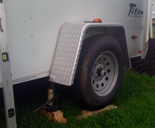 Leveling the trailer
