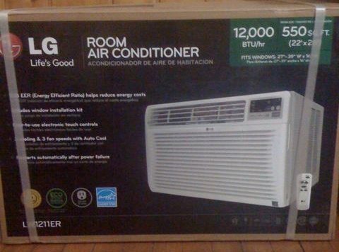 The A/C unit I chose. An LG 12,000 btu window unit.
